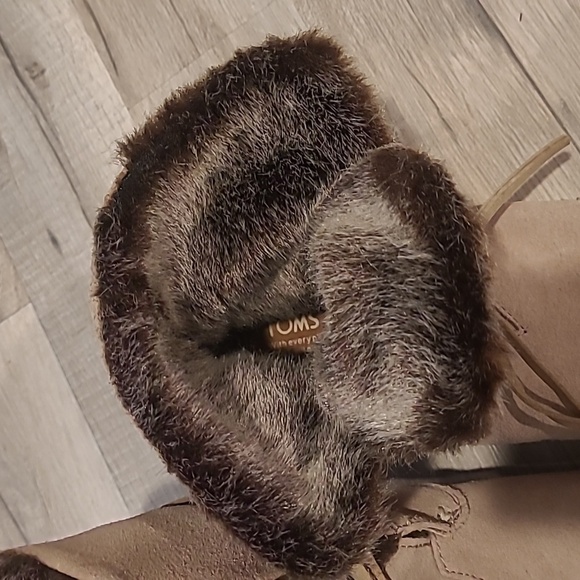 Toms Zahara Suede Ankle Booties Moccasin Women US 6 - Picture 5 of 9